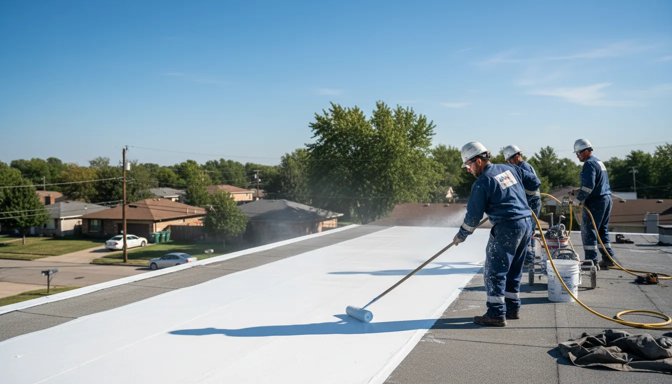 Commercial roof coating in Wolfforth, TX near me